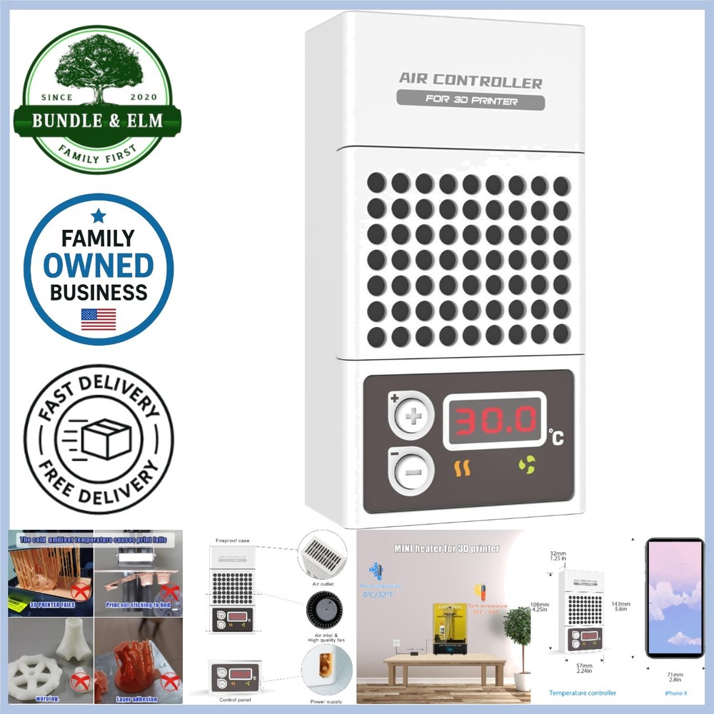 Mini Resin 3D Printer Heater Compact Temperature Controller for Cold(NO CA SHIP)