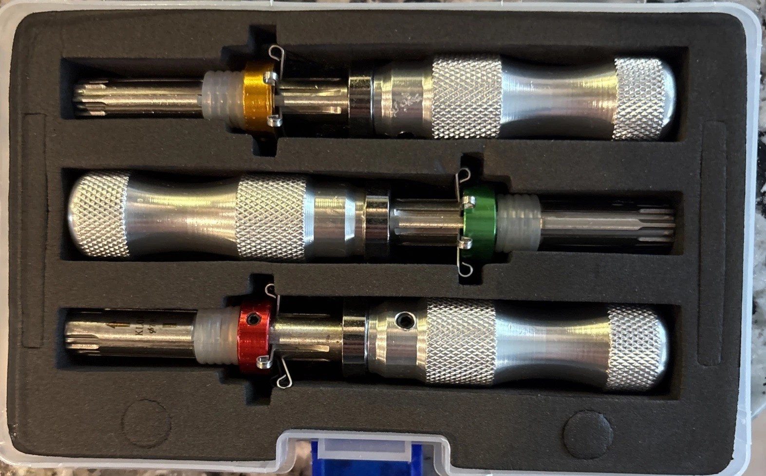 3Pcs`7`Pin`Advanced`Tubular`Lock`Tool`Set`For`Padlock`Hook`Tool`Seal`Pick`Puller