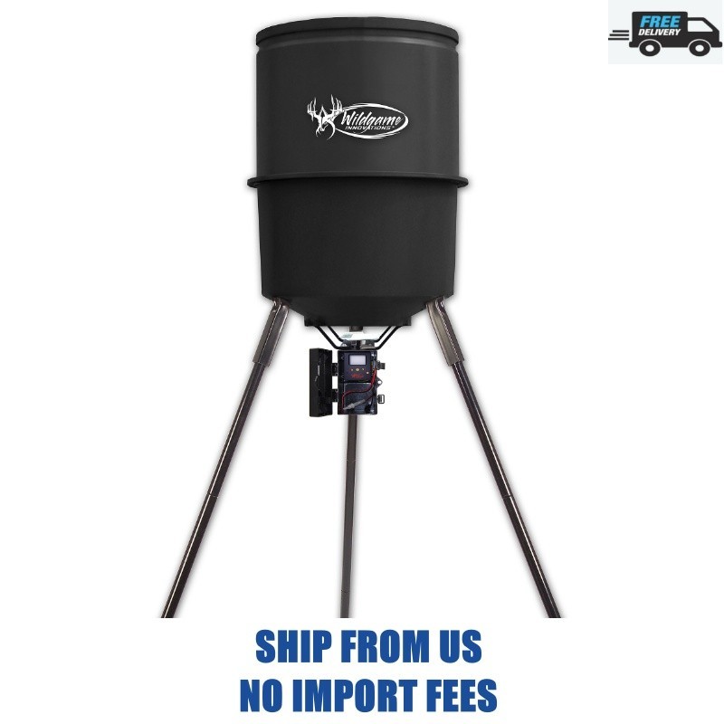 WILDGAME INNOVATIONS Quick-Set 225 lb Game Feeder with Digital Timer | Durable T