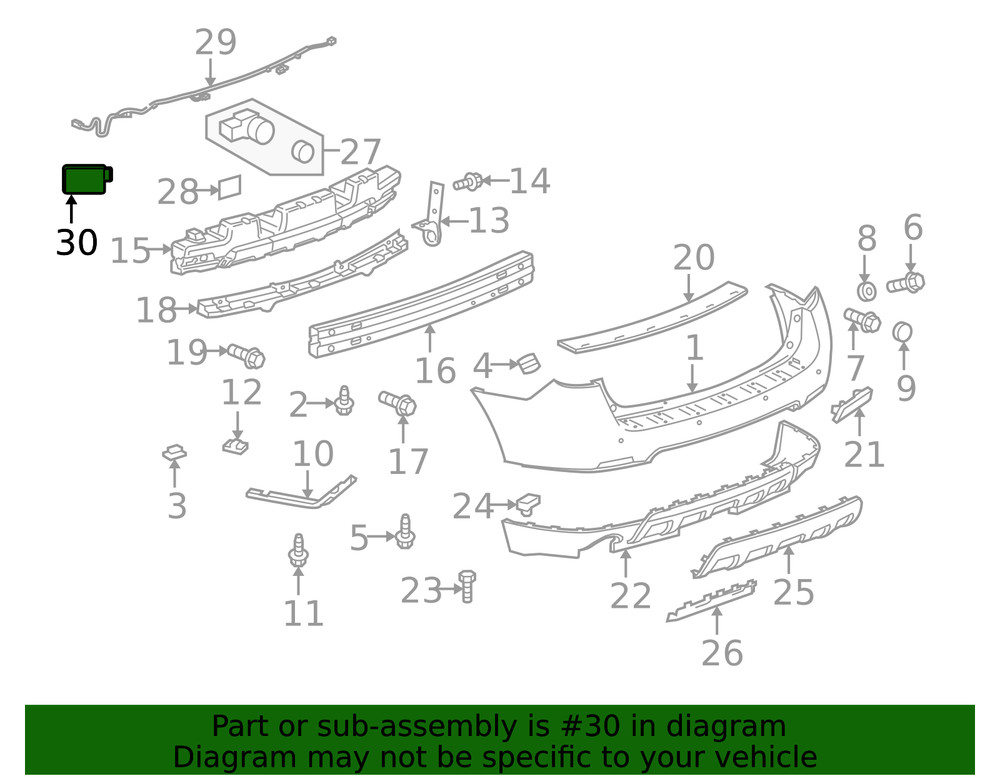 Genuine GM Side Obstacle Detection Control Module 84664805