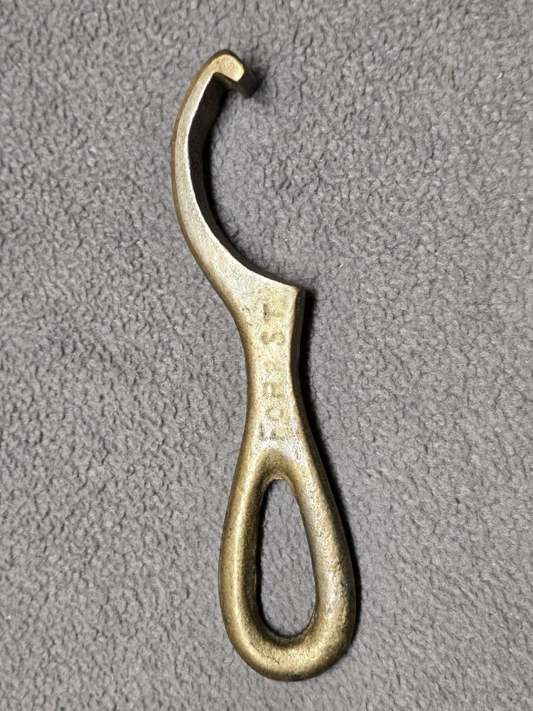 Vintage Brass Hydrant Spanner Wrench Non Sparking Tool Fireman