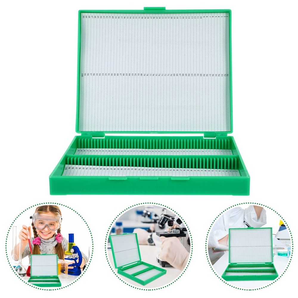 Prepared Microscope Slides Storage Container Plastic Microscope Slide Holder