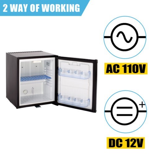 Mini Refrigerator Semi Truck AC110 DC 12V Fridge 1.0 cu ft Freightliner Cascadia