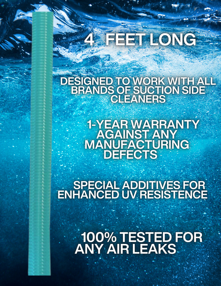 PoolQuip Aqua Pool Cleaner Hose for Suction Cleaner
