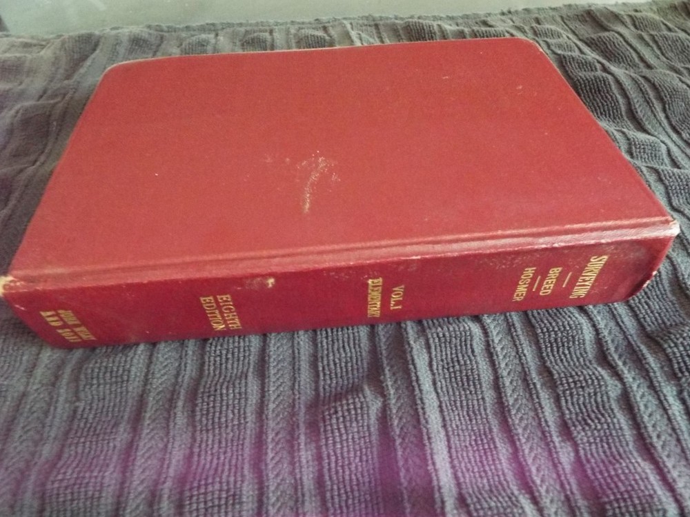 1945 Principles & Practice Elementary Surveying Vol I Breed & Hosmer Fold Outs