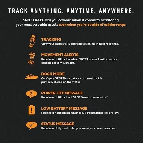 Spot Trace Satellite GPS Tracker w/DC Cable Globalstar Subscription