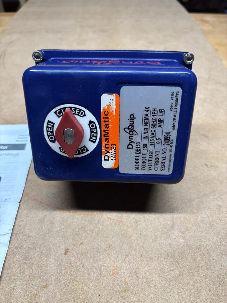 dynaquip DE153 electric actuator