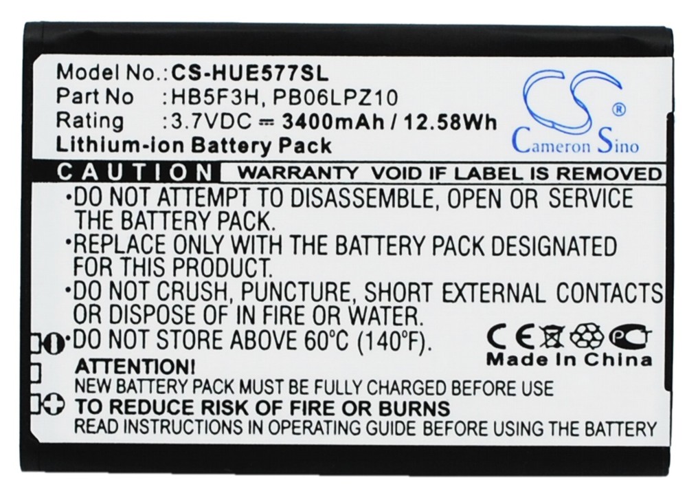 Battery for Huawei E5372T,E5372TS-32,E5377,E5377T,E5775,GL06P HB5F3H