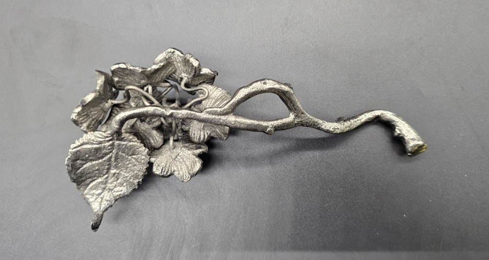 Beautiful Silver Colored Flower Stem Silver Plated Not Solid 8in