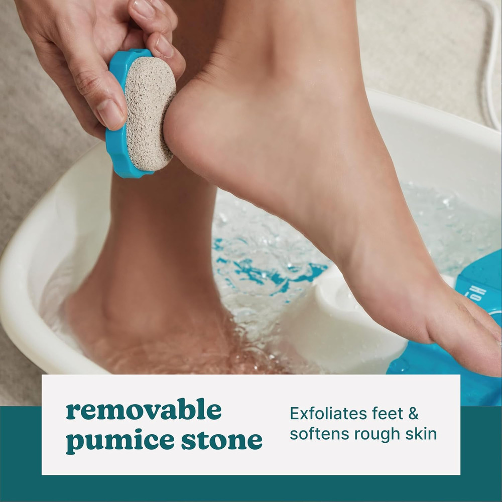 Bubble Mate Foot Spa, Toe Touch Controlled Foot Bath with Invigorating Bubbles a