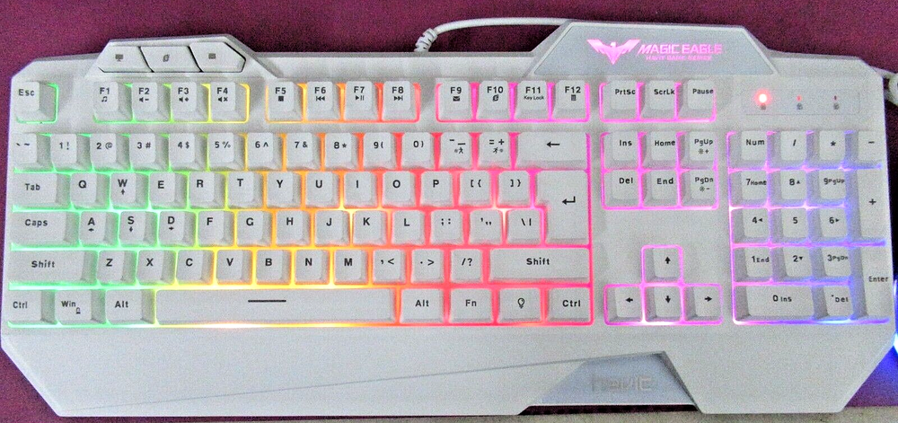 Havit Game Series Magic Eagle White-rainbow back lit keyboard and mouse