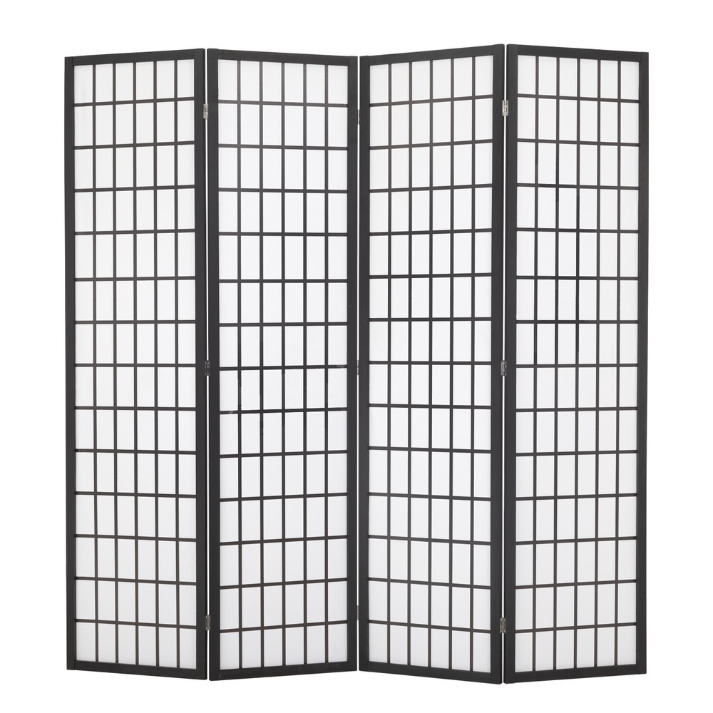 4 Panel Room Divider Privacy Divider Folding Screen Home Office Partition Screen