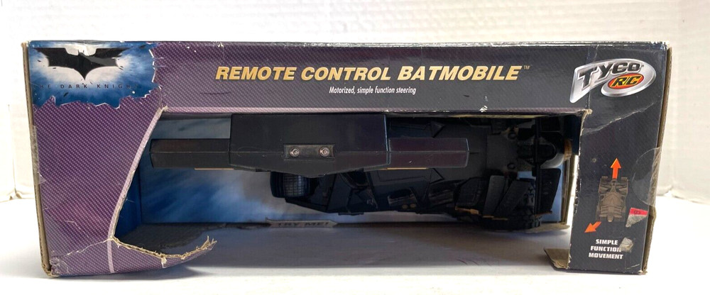 TYCO Remote Control Batmobile w/Lights Sounds Sealed Box Untested Mattel 2008