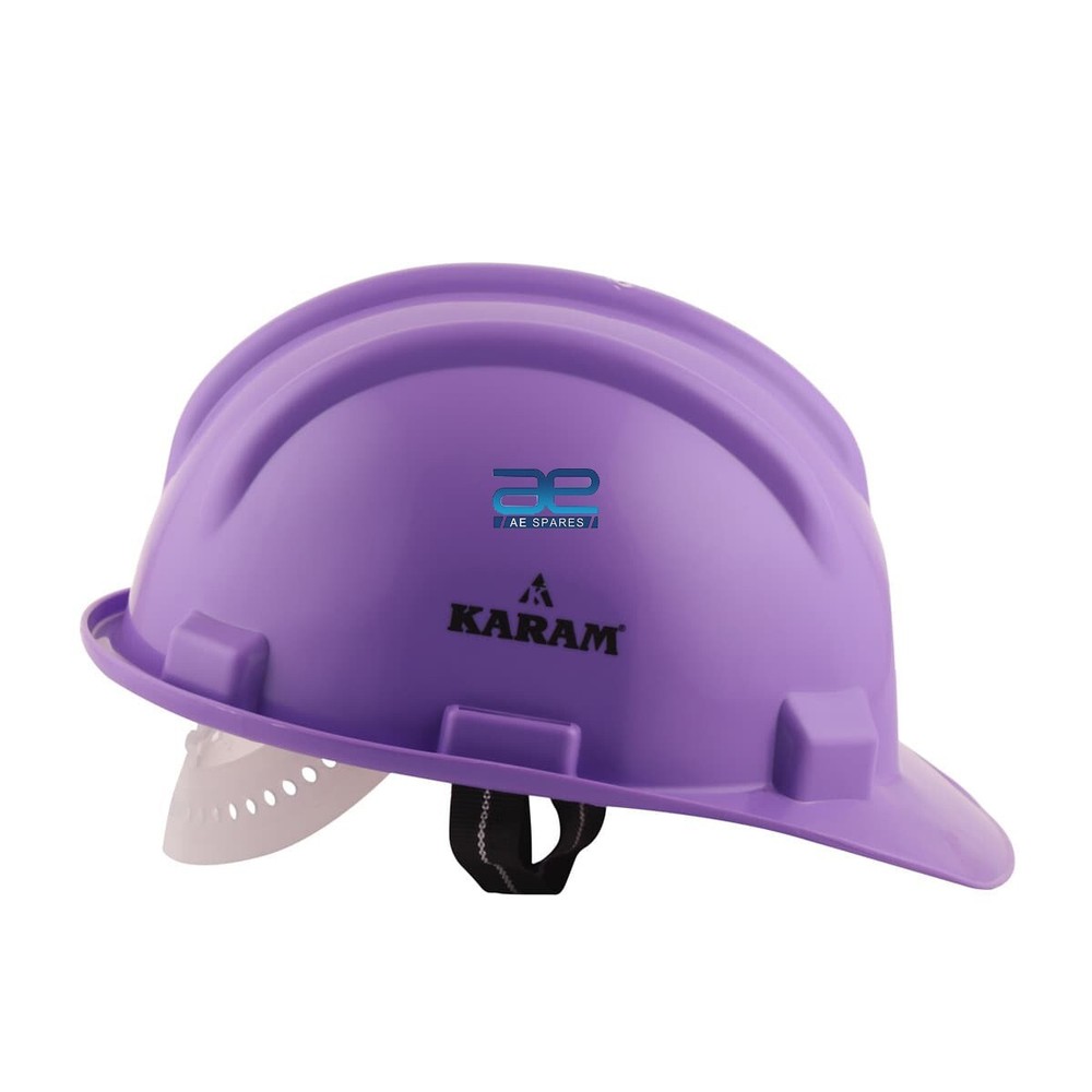 Shelmet Safety Helmet With Plastic Cradle (Violet)