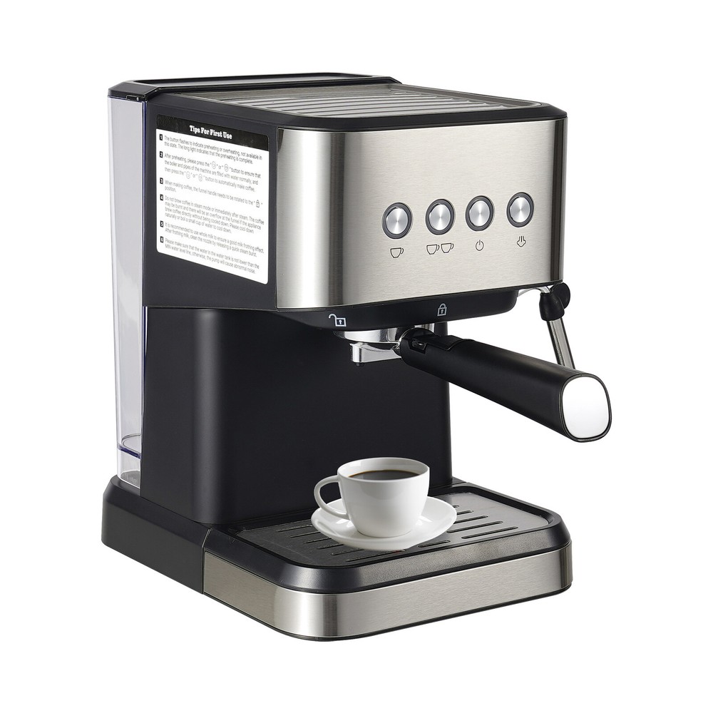 Spoon&Tamper Small Drip Coffee Machine,1.5L Semi-automatic Coffee Machine US