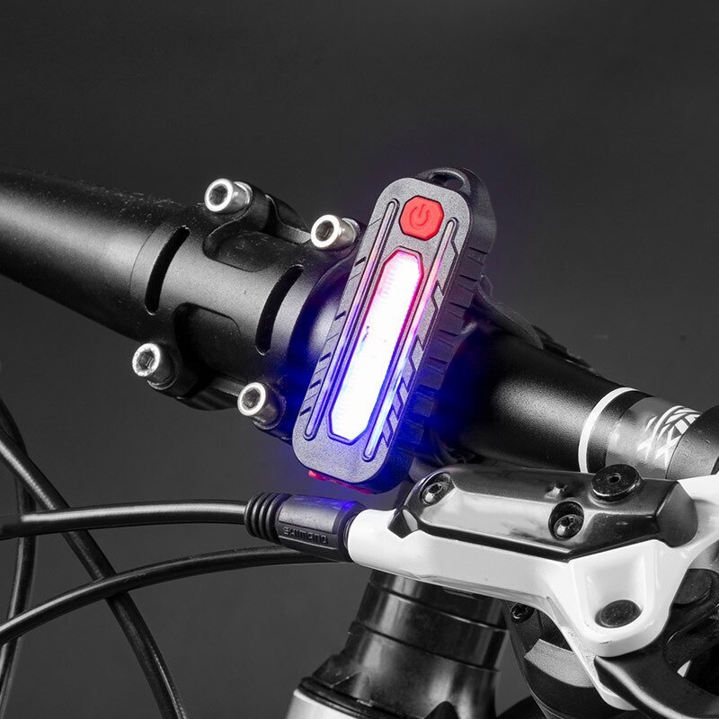 LED Warning Light Red Blue Strobe Shoulder Flashlight Waterproof Outdoor Running