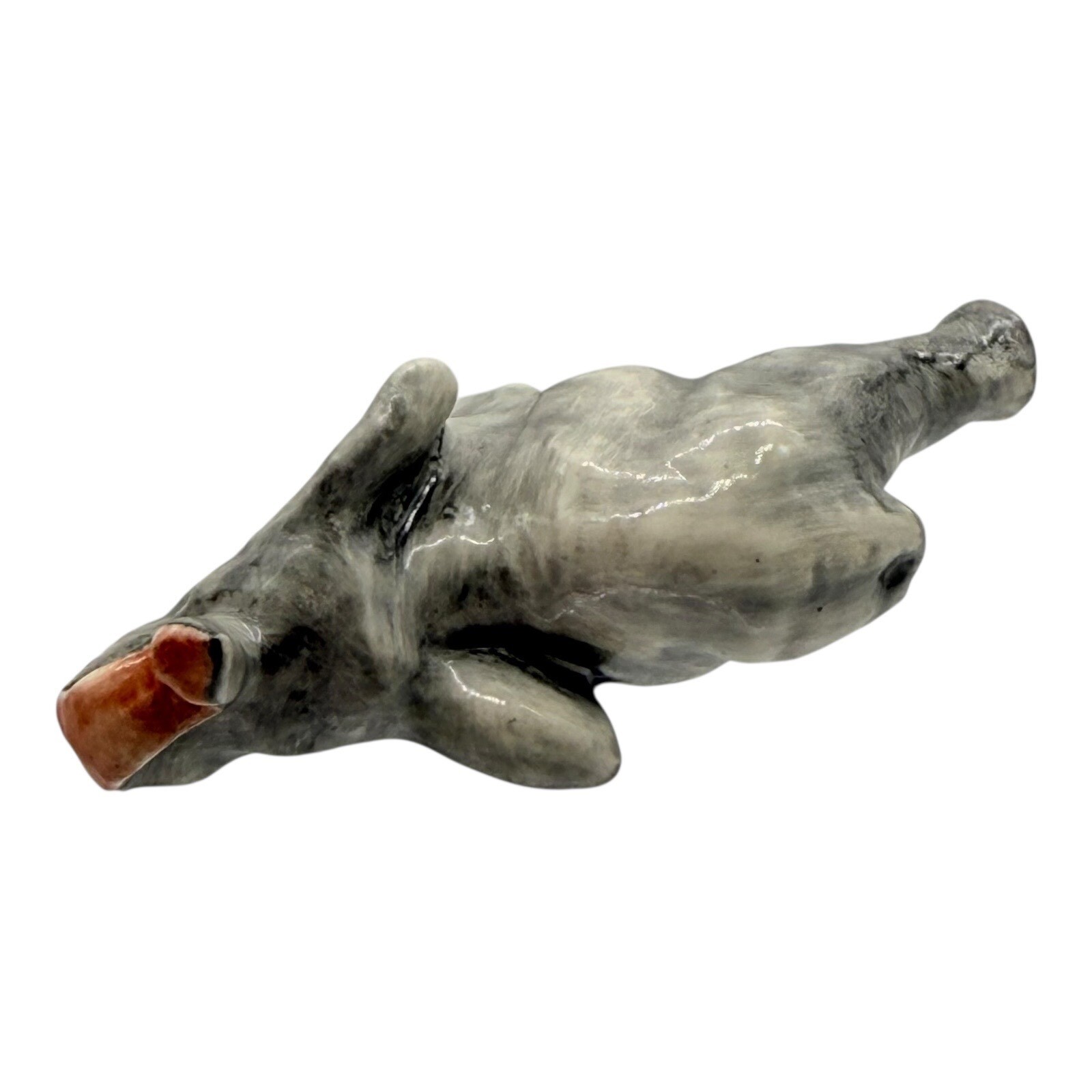 Elephant Figurine Statue Trunk Up Good Luck Decor Animal Vintage Collectible