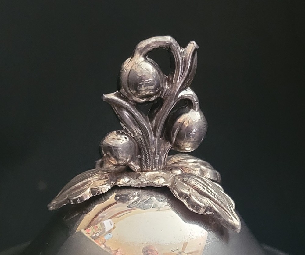 Goldfeder Silverware Co. Footed Coffee Pot Silver Plated on Copper. NICE!