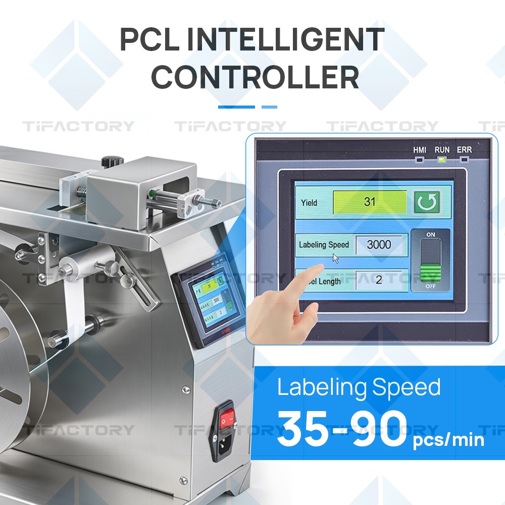 Automatic Sealing and Labeling Machine 90 Degree Right Angle Labeling Machine