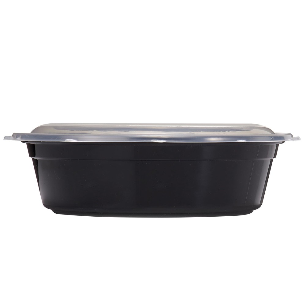 round meal prep container 3 compartment 1l 5 pack reusable