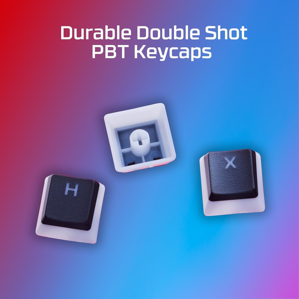 HyperX Pudding Keycaps 2 - Full Key Set - PBT - 112 Keys - Black
