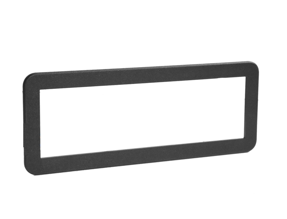 Car Radio Stereo Single Din Install Trim Ring 1/2" Border ABS Plastic - Black