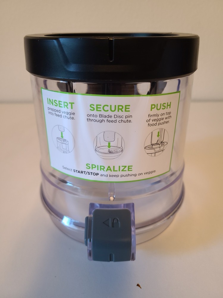 Ninja NN310 Precision Processor Spiralizer Replace Part ONLY Feed Chute Lid OEM