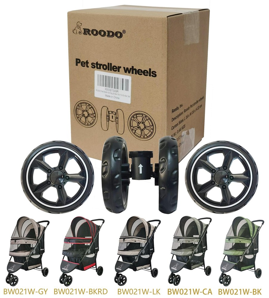 3 Wheel Pet Stroller Dedicate Wheel Set,Original,Fast disassembly,Replacement...