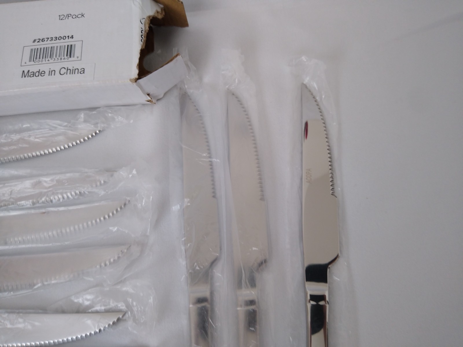 Acopa 18 0 Stainless Steel 9 in Steak Knife 11 Pack Benson Brigitte Flatware