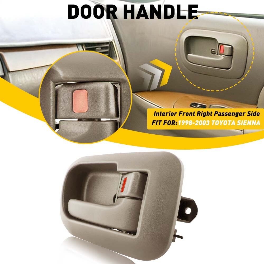 For 1998-2003 Toyota Sienna Interior Inside Door Handle Front Passenger Side
