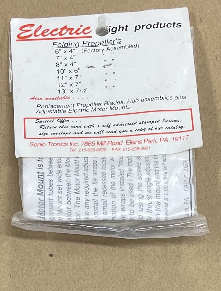 Sonic-Tronics 160 Electric Adjustable Motor Mount
