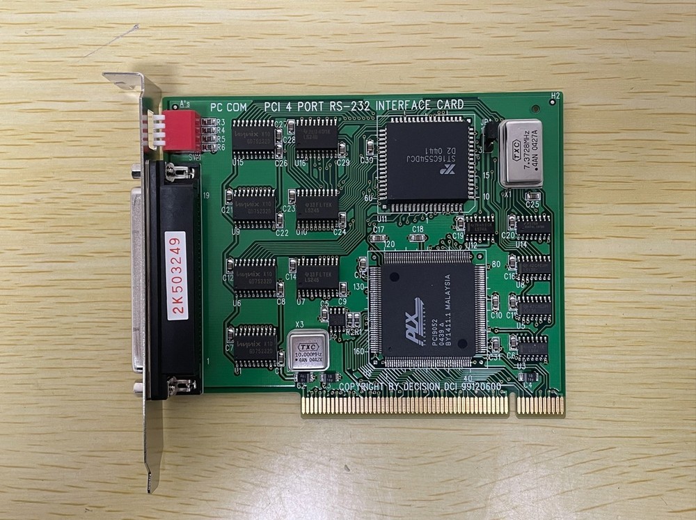 Decision DCI 99120600 PC COM PCI 4 Port RS-232 Interface Controller Card