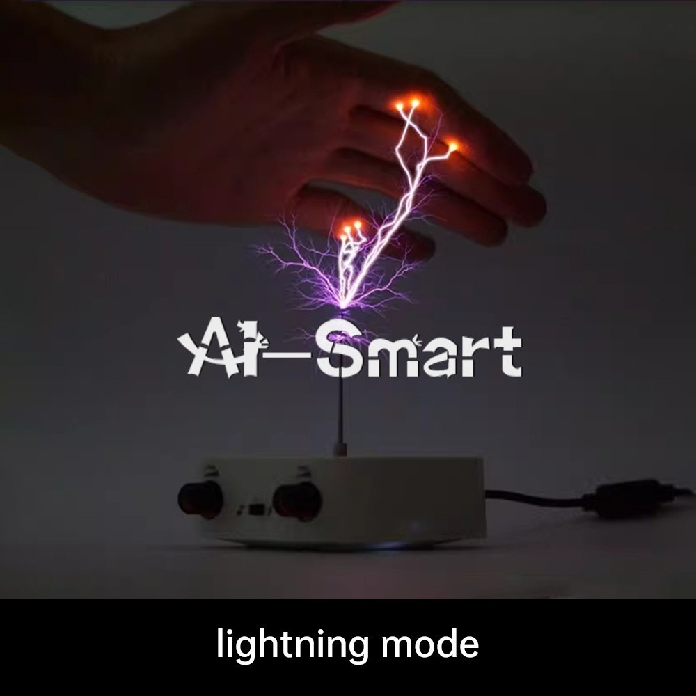 Bluetooth Music Tesla Coil Plasma Loudspeaker Touchable Artificial Lightning DIY