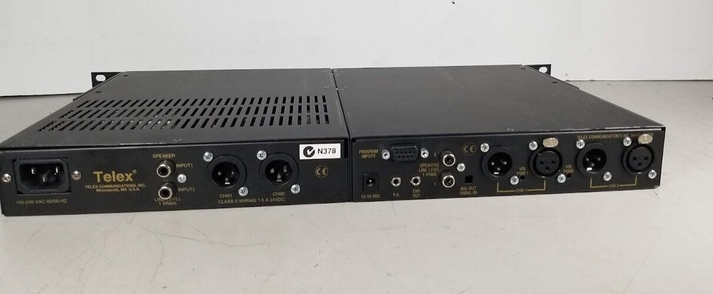 Telex Audiocom SPS2000A & US2000A Intercom Console