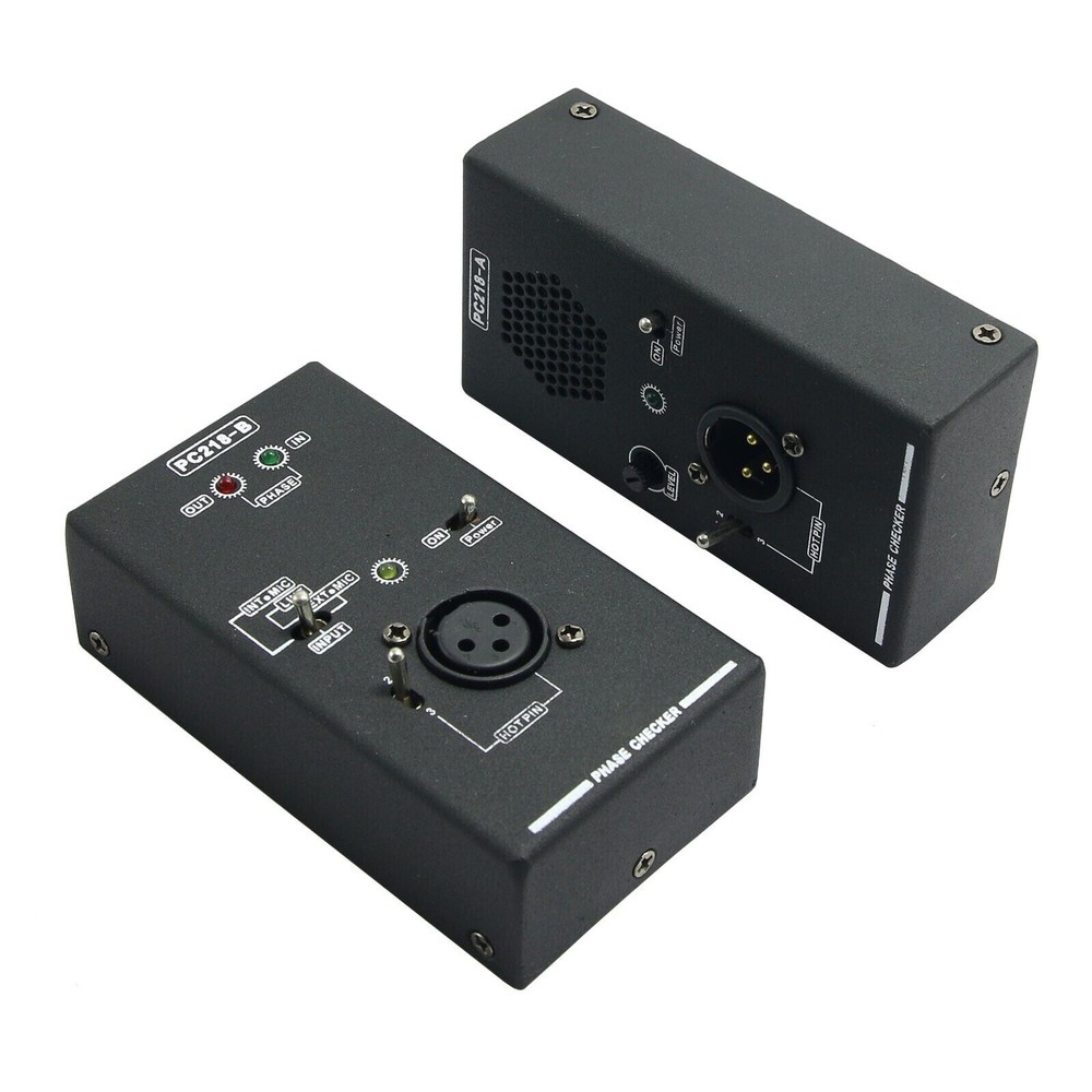 PC218 Phase Polarity Checker Detector Audio Speaker Microphone Sound Testing Kit