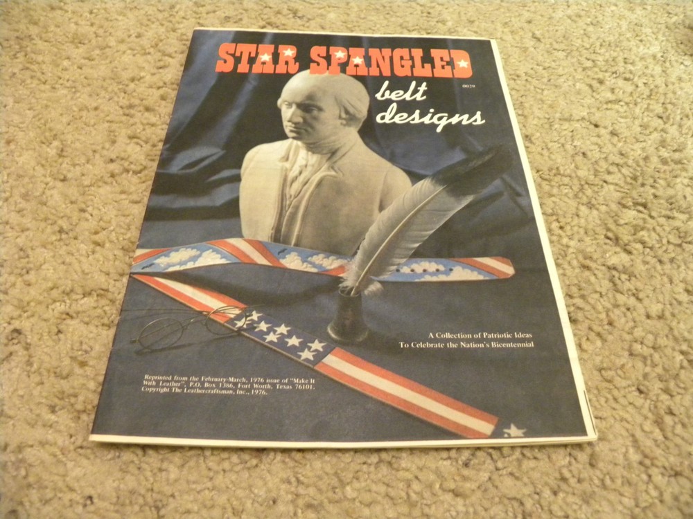 Star Spangled Belt  Design Leather Working 0029