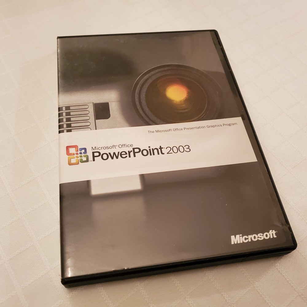 Microsoft Office PowerPoint 2003 w Product KEY Code Power Point Disk Slides Work