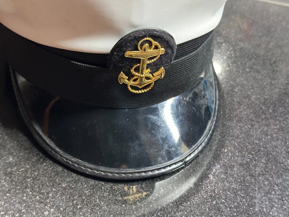 US Navy Kingform Uniform Cap Officer Service Hat Authentic