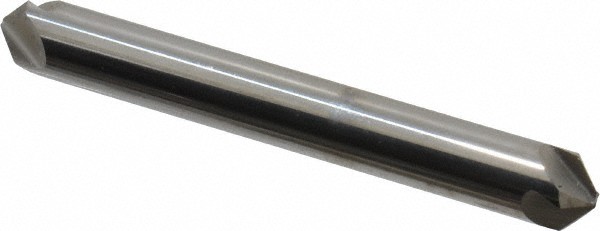Hertel 1/4" Head Diam, 1/4" Shank, 4 Flute 100? Solid Carbide Countersink 2" ...