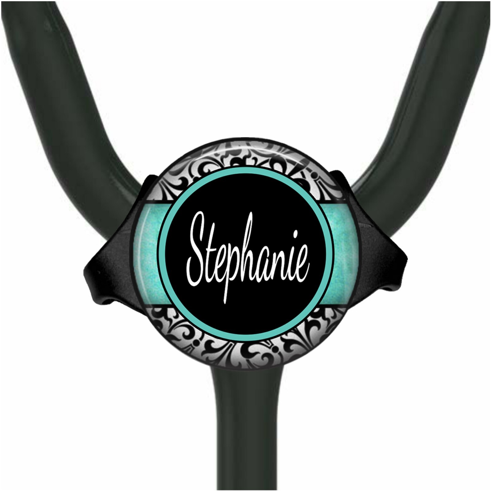 Stethoscope Name Tag Destination Unlimited Designs Adjustable Multicolor ID