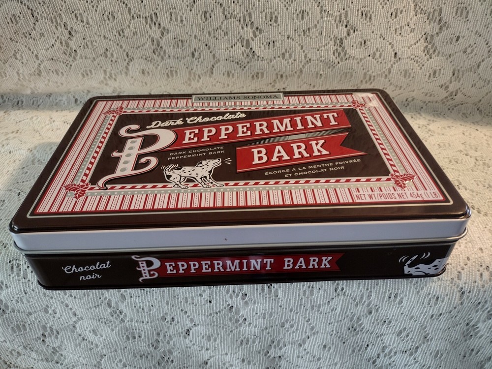 Peppermint Bark Tin...Dark Chocolate.
