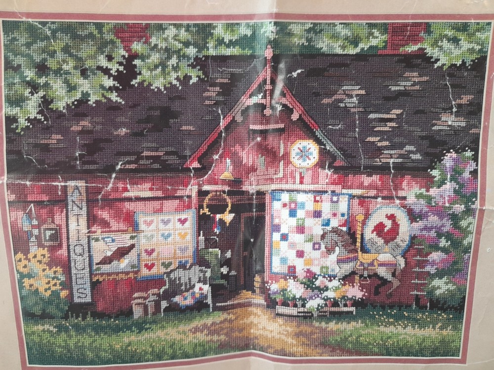 Dimensions Antique Barn Needlepoint Kit 20008 20”x16” *Open