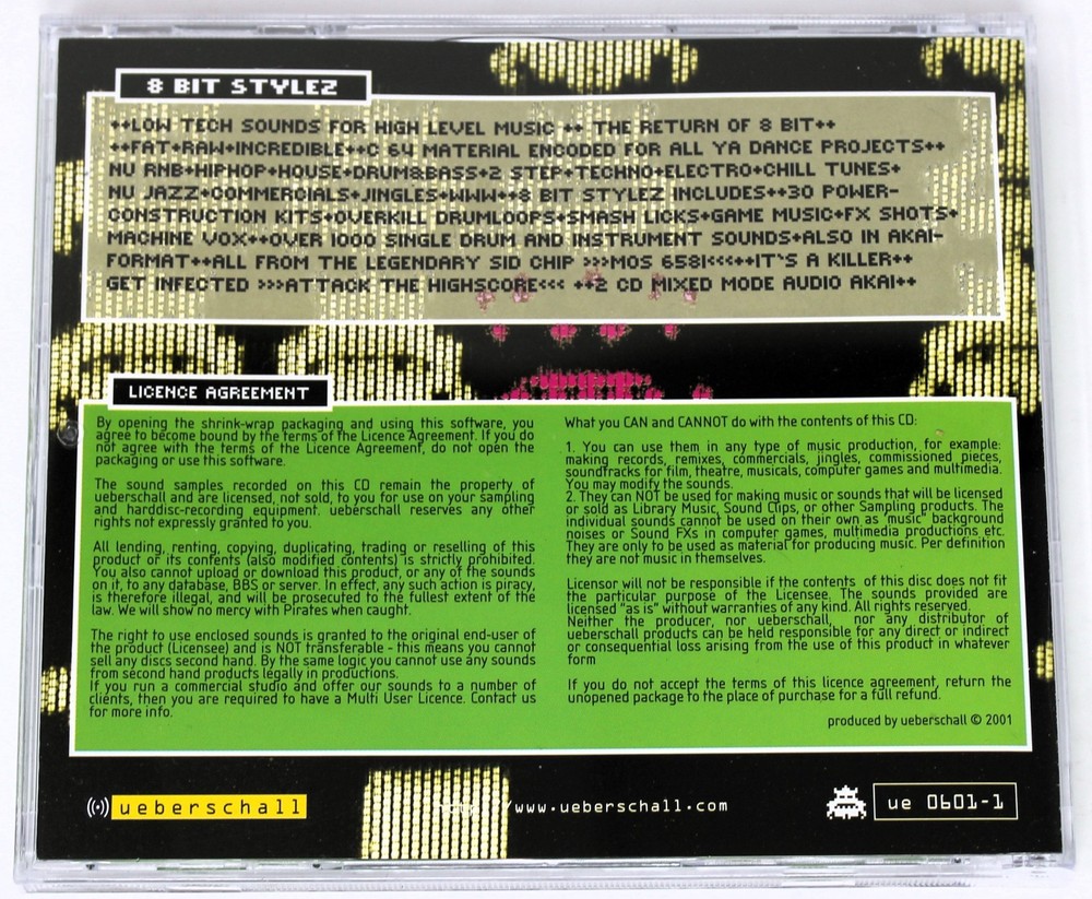 Ueberschall 8 Bit Stylez Audio & Akai Format Sound Library/Sampling Double CD