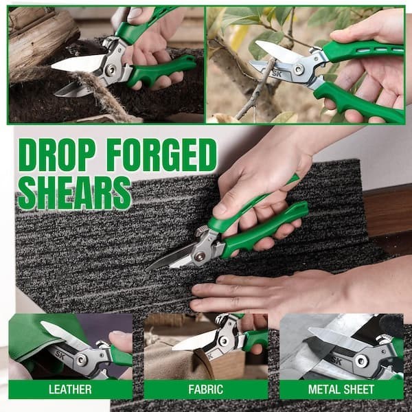 SK 8In Drop Forged Shears Aviation Snips