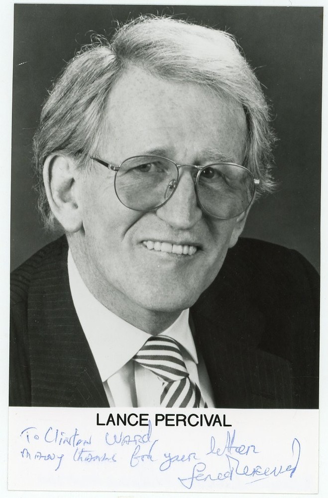 Lance Percival - Signed B&W Photograph