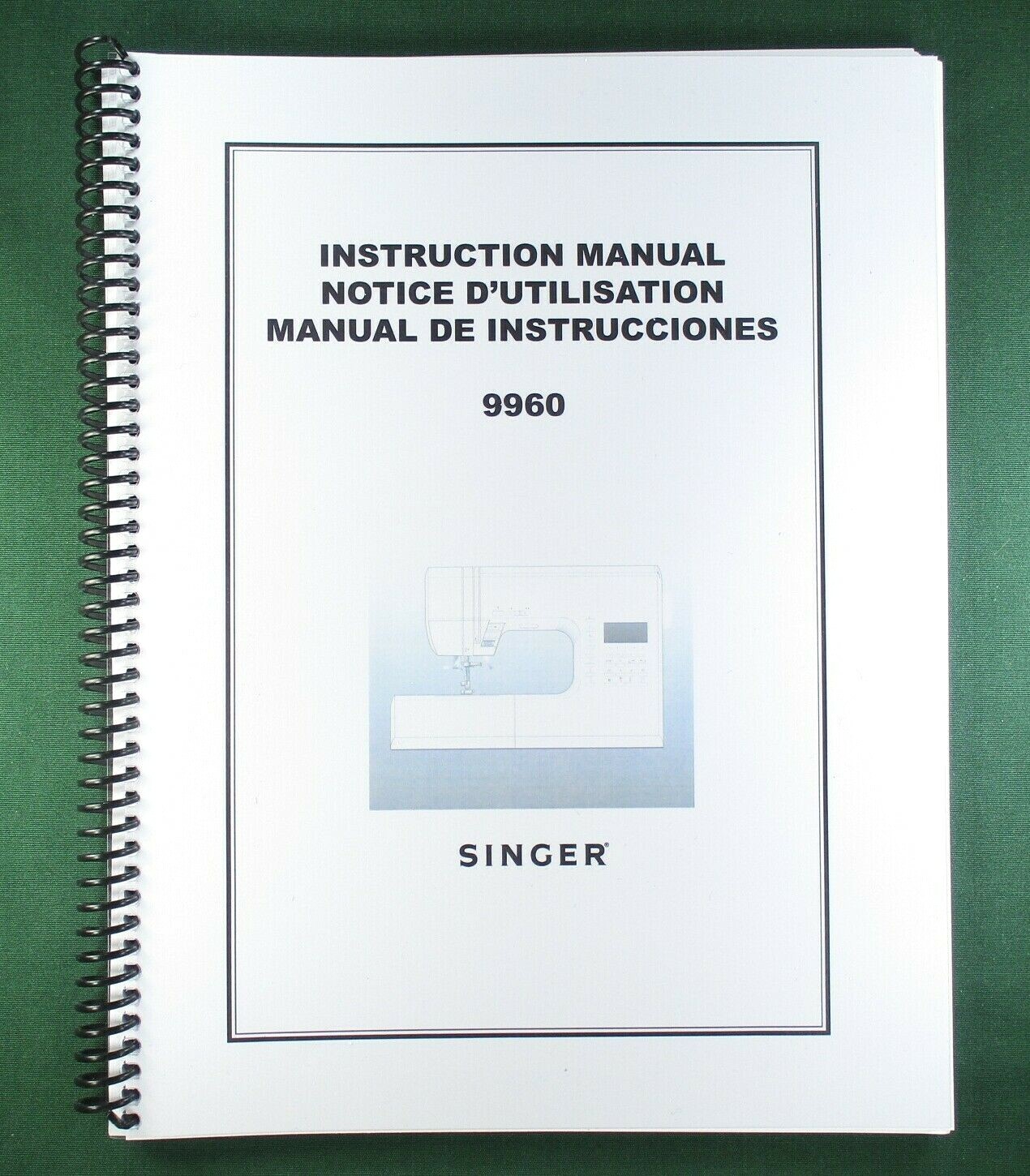 Singer 9960 Instruction Manual: 108 Pages & Protective Covers!