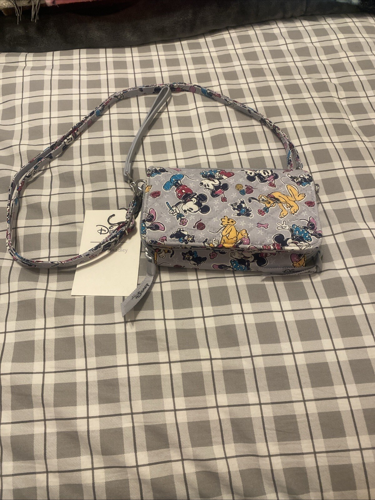 Vera Bradley Disney Mickey Mouse & Friends Piccadilly Paisley Crossbody New