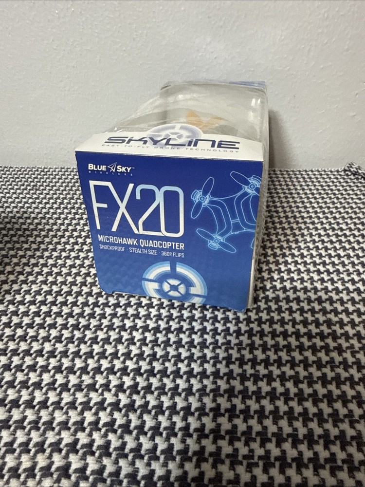Blue Sky Skyline FX20 Microhawk Quadcopter Mini Drone Easy To Fly Yellow Knobs