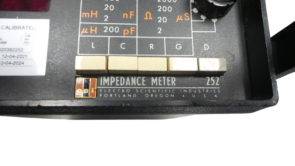 ELECTRO SCIENTIFIC INDUSTRIES IMPEDANCE METER 252