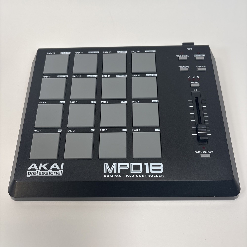 AKAI Professional MPD18 Compact USB MIDI Pad Controller - No Cords